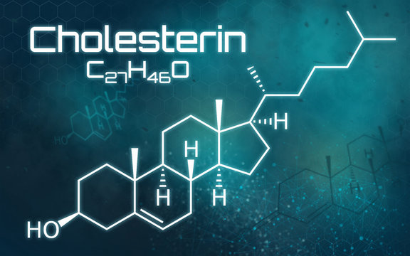 Chemische Formel von Cholesterin