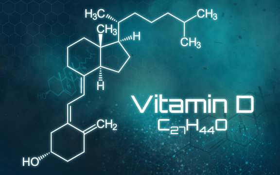 Chemische Formel von Vitamin D