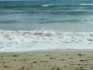 Fototapeta na wymiar Pacific Ocean at the beach