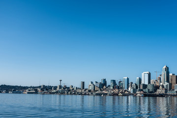Fototapeta na wymiar Seattle Skyline from the water