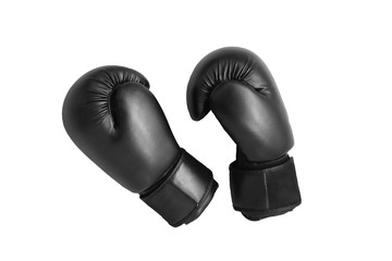 Boxing gloves isolated on white background.