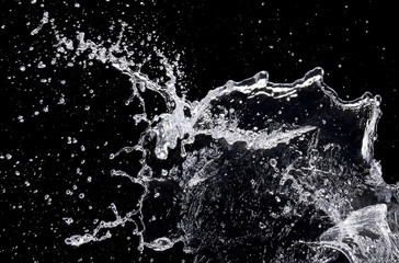 splashes of water