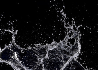 splashes of water