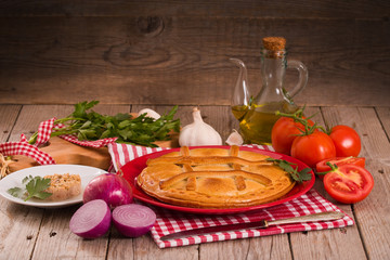 Spanish tuna pie.