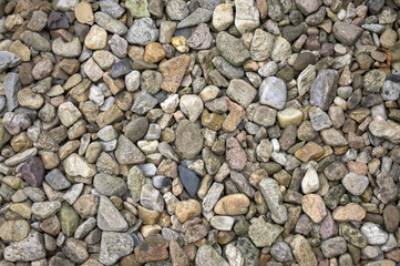 Group of pebbles, light colors, stone background, round and smooth pebbles, simple and harmony texture