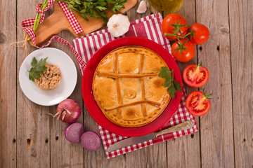 Spanish tuna pie.