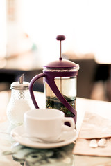 French press tea