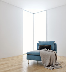 large luxury modern bright interiors apartment Living room illustration 3D rendering computer generated image