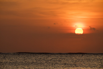 バリ島　クタビーチ　夕日