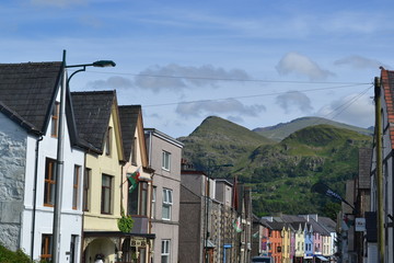 Colourful Welsh Street