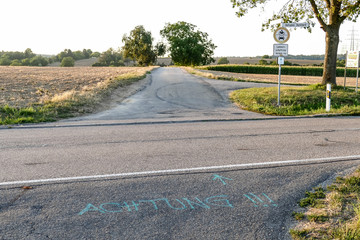 Achtung Bundesstrasse