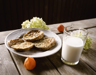 tost and milk