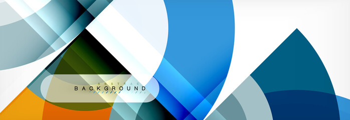 Vector circular abstract background