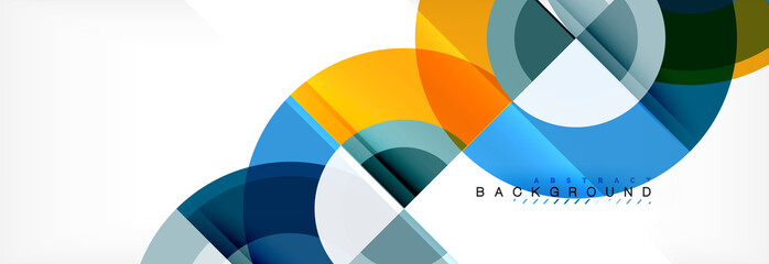 Fototapeta premium Vector circular abstract background