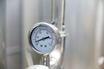 an image of a craft beer equipment at a brewery