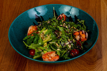 Salad with prawn
