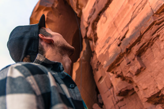 Trad climbing, Indian Creek, Moab, Utah, USA
