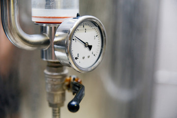 an image of a craft beer equipment at a brewery