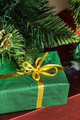 Christmas present under Christmas tree