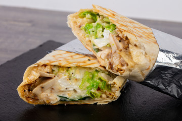 Shawarma with meat