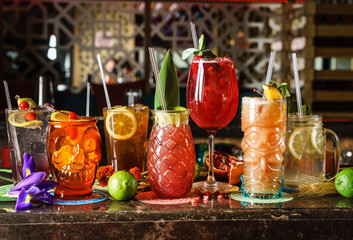 cocktails in the bar