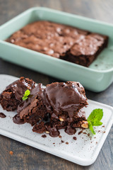 brownie with hazelnuts