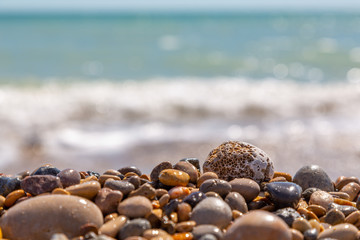 Stenar på en strand vid havet © Björn Kristersson