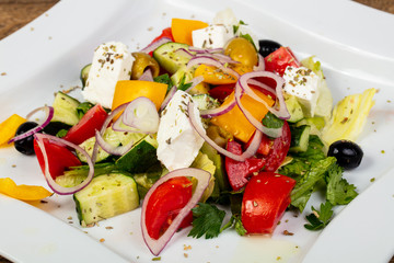 Traditional Greek salad