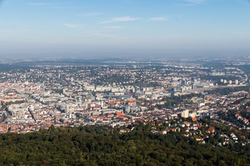 Blick auf die Innenstadt von Stuttgart