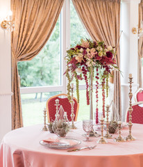 table set for meal