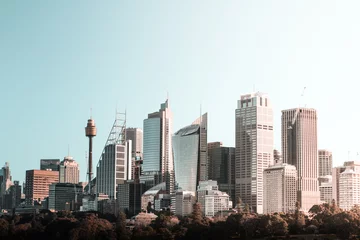 Abwaschbare Fototapete Sydney Skyline von Sydney