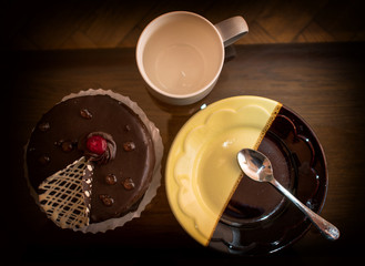Chocolate cake.