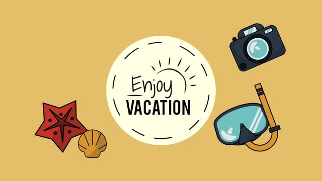 Enjoy vacations wit travel cartoons high definition colorful animation scenes