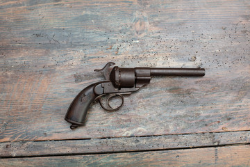 Historic pistol in a exhibit