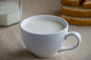 Fototapeta na wymiar A cup of milk.