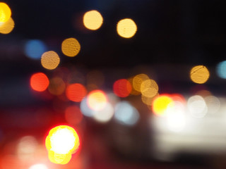 Abstract Light Bokeh Background, glitter in the dark, lgiht in the dark.