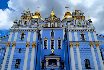Fototapeta na wymiar St. Michael`s Golden-Domed Monastery