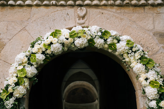 Detail Of A Romanic Church In Cortazzone