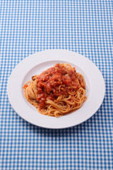 トマトソースのパスタ