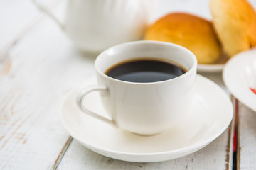 コーヒーとパン