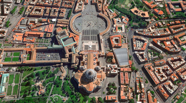 San Pietro Church and Square - Vatican / Iglesia y Plaza de San Pietro / Chiesa e Piazza San Pietro - Vaticano / 教廷 / Ватикан / वेटिकन / バチカン