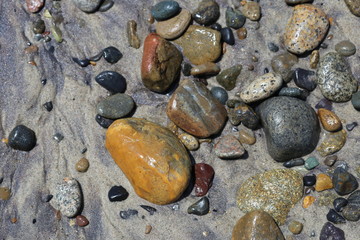 Pebbles on the sand