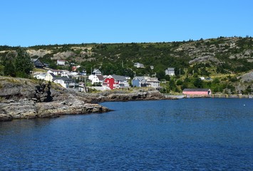 landscape along the the Baccalieu Trail;  small fishing community of Brigus located along the Conception Bay, Newfoundland and Labrador; Canada 