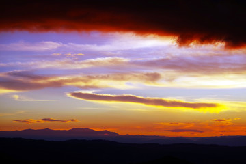 Fototapeta na wymiar Image of a Colombian sunset