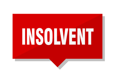 insolvent red tag