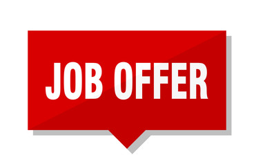job offer red tag