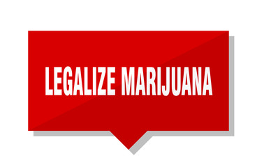 legalize marijuana red tag