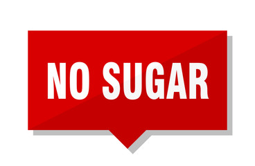 no sugar red tag