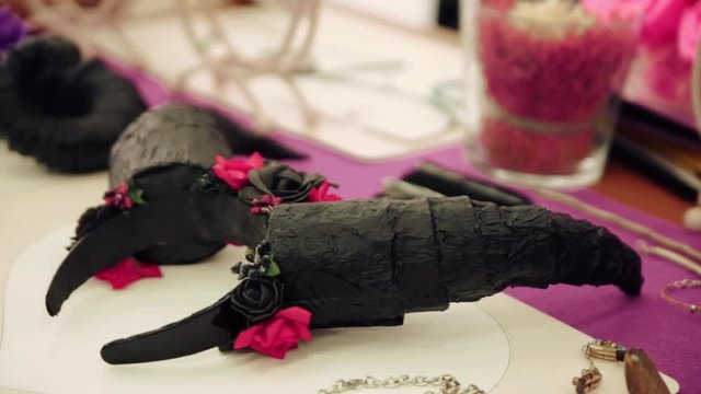 accessories for a fairy-tale image on the table