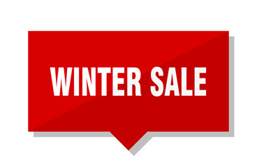 winter sale red tag